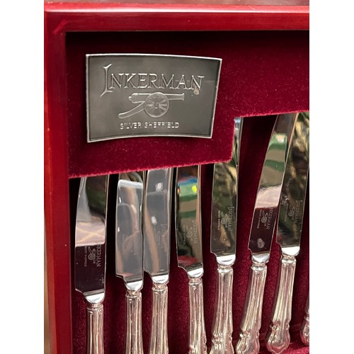 Inkerman Silver Plate Canteen Of Cutlery As New In Immaculate Presentation Box..