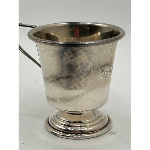 234 - Silver Cup , Hallmark Birmingham 1962, Makers Mark B&Co, 60g.