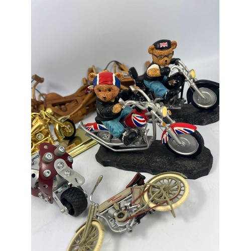 103 - Variety Of Bike Figures Including Some From The Hamilton Collection.