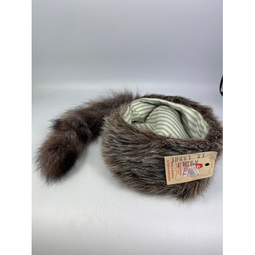 135 - Davy Crockett Hat By Native American's Size XL.