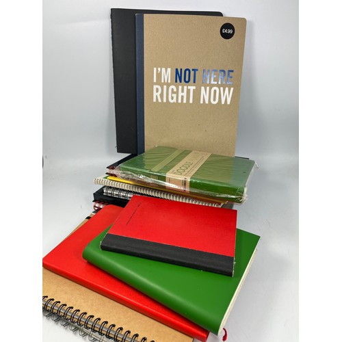 145 - Tray Of Various Unused Notebooks.