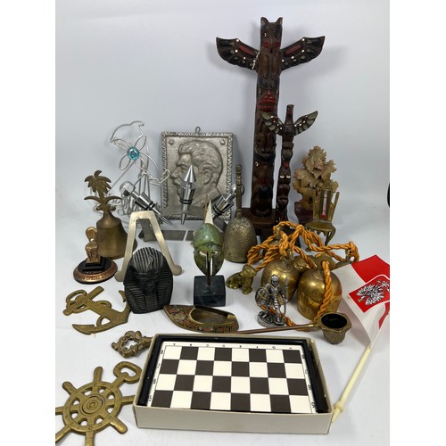 150 - Mixed Lot including White Metal Items, Brassware Figures Etc.