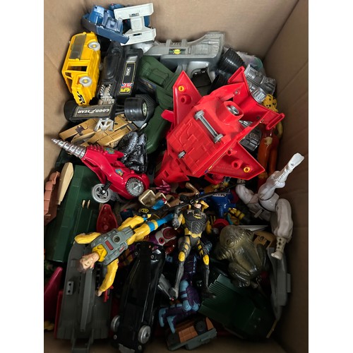 39 - Large Box Of Toys And Figures.