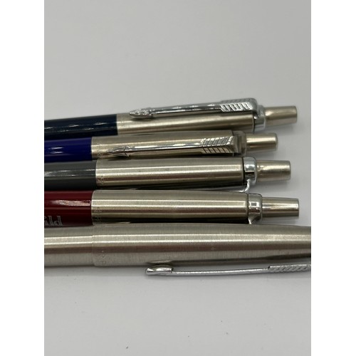 121 - A Collection Of Vintage Parker Ball Point Pens.