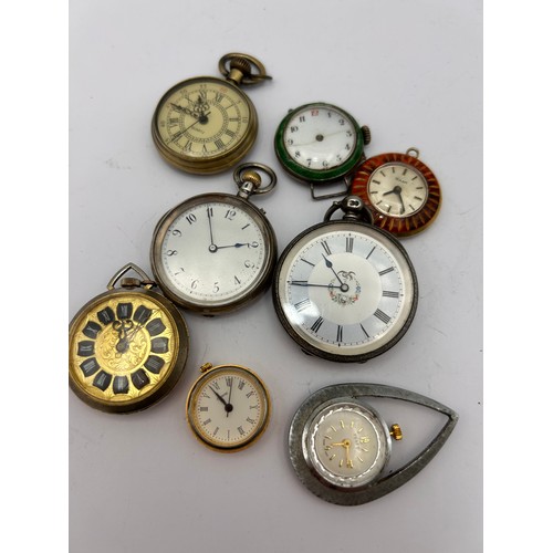 124 - Collection Of Vintage Ladies Fob Watches,Including Two Silver Examples.