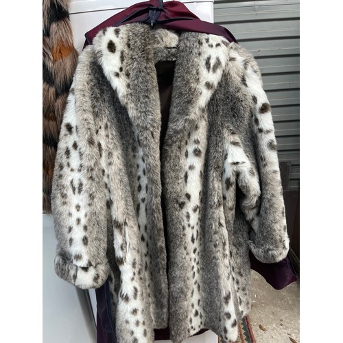 15 - 2 Faux Fur Ladies Coats, Size 18-20