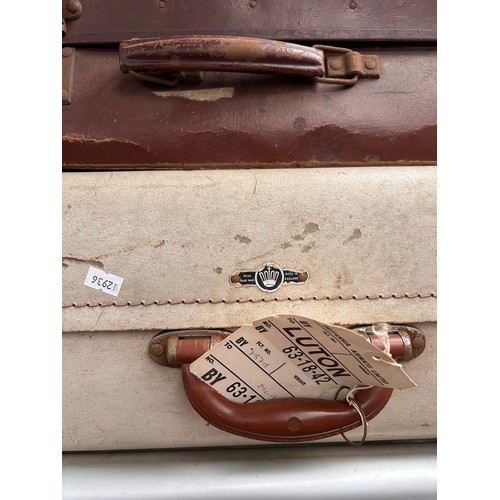 98 - Pair Of Vintage Suitcases