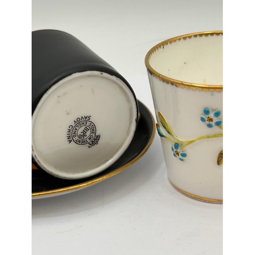 148 - Lovely Little Butterfly Handled Cup , Along With Savoy Cup And Saucer.