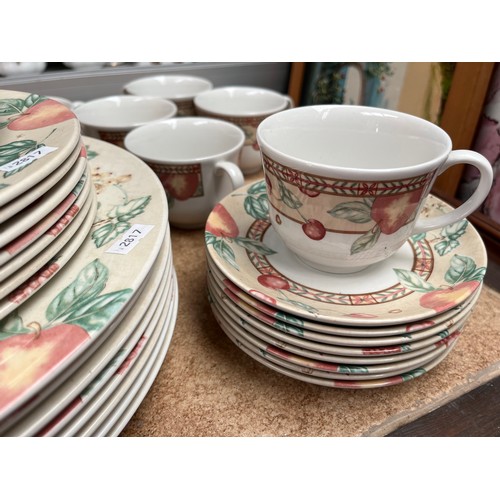 91 - Ceramic 35 Piece Dinner Set. By Orchard Interiors