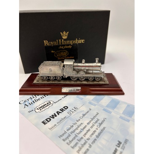 168 - Royal Hampshire The Thomas & Friends Pewter Collection Ltd Edition , Edward , Boxed With Certificate... 