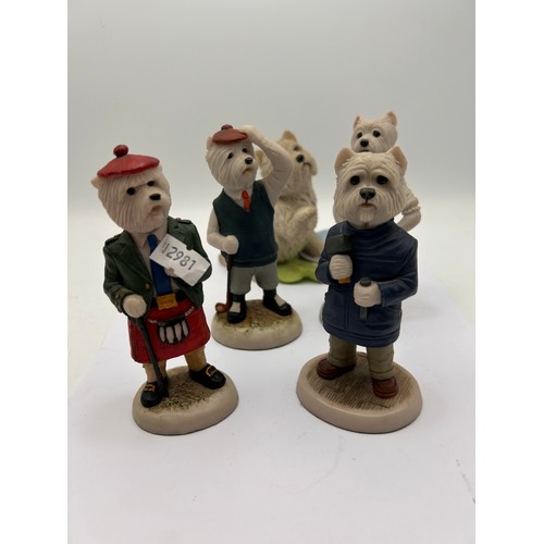 199 - Set Of Westie Figures , Four By Harrop.