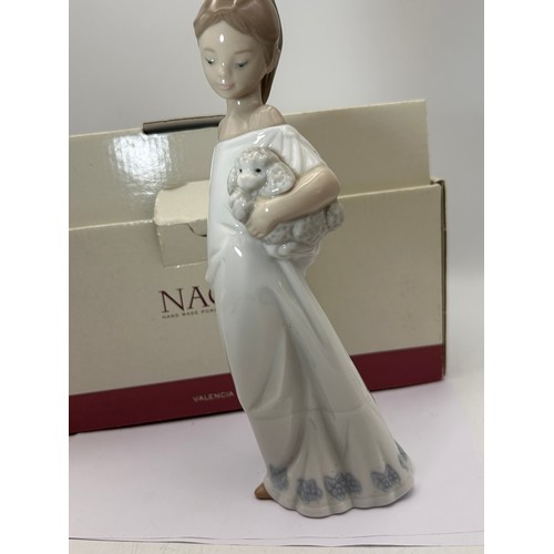 201 - Boxed Nao Figure Of A Girl With Poodle, 9