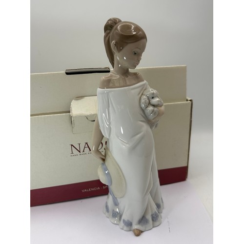 201 - Boxed Nao Figure Of A Girl With Poodle, 9