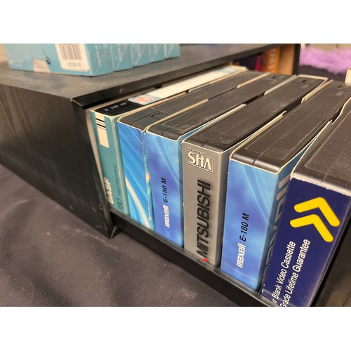 262 - VHS Storage Case. Plus Blank Videos