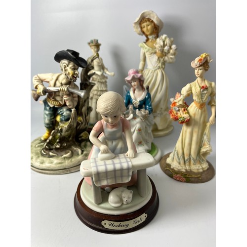 297 - Various Ceramic And Resin Figures Including Leonardo Collection.