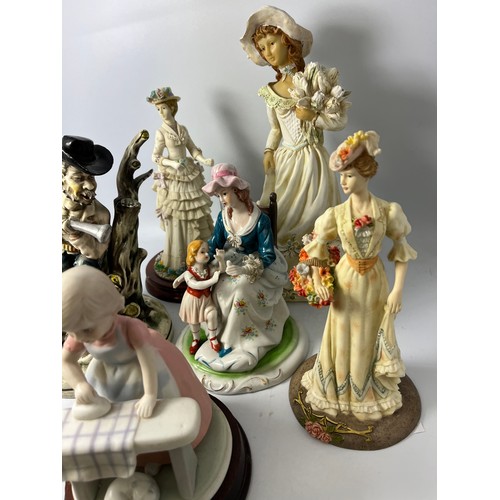 297 - Various Ceramic And Resin Figures Including Leonardo Collection.