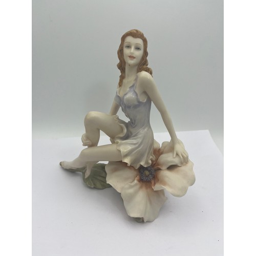 180 - Resin Figure Of A Lady , Signed To Rear. Standing 7