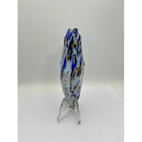 194 - Murano Style Glass Standing Fish 8