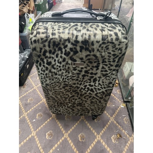 310 - Leopard Print Suitcase.