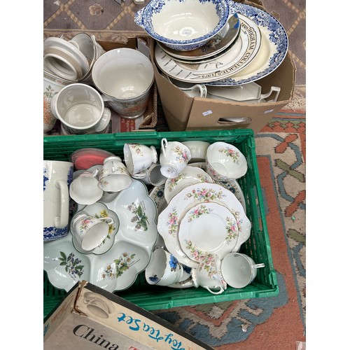 280 - Three Boxes Of Various Ceramics.