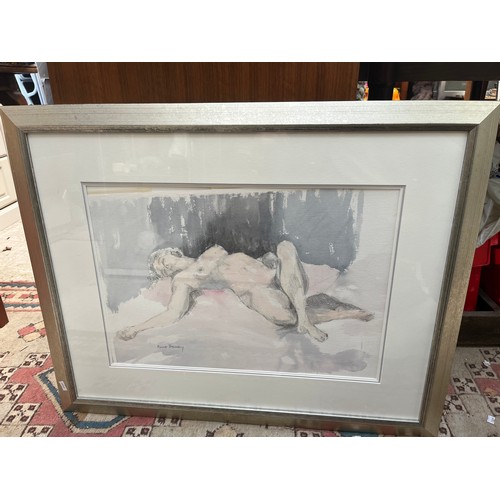 313 - Signed Water Colour And Pencil Nude By Anne Bewsey 29