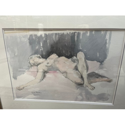 313 - Signed Water Colour And Pencil Nude By Anne Bewsey 29