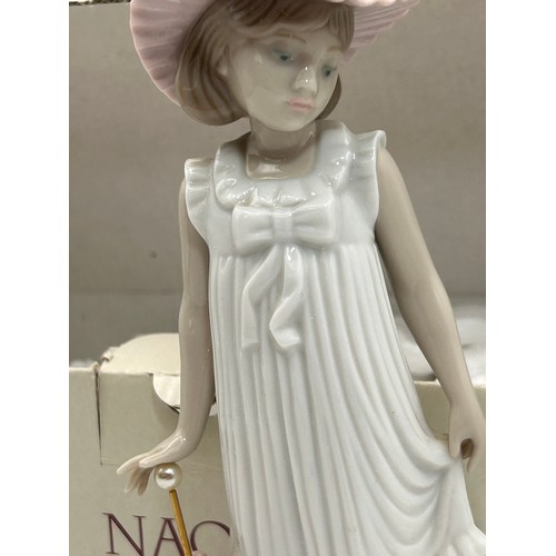 165 - Boxed Nao Figure Of Girl With Umbrella Standing 7