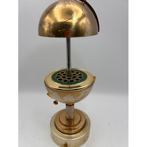 81 - Retro Musical Globe Cigarette Dispenser, Working , Stands 8