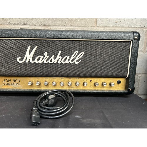 310 - Marshall JCM 800 50 Watt Amp Head Hand Built In The Marshall Factory Around 84/85, Very Good Conditi... 