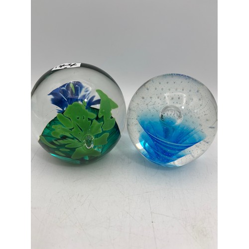 44 - 3 Decorative Paperweights To Include One By Medina