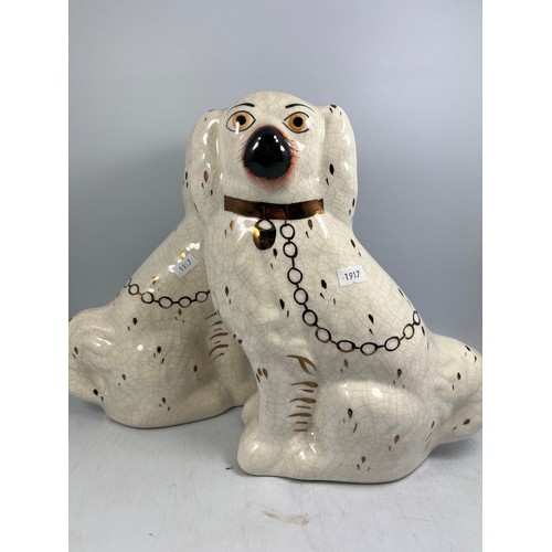 168 - Staffordshire Dogs Standing 12”