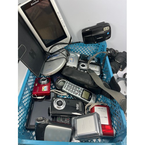 204 - Various Cameras Digital Camcorda Tablet Etc