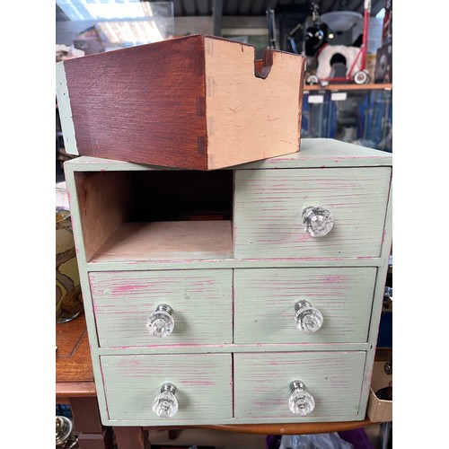 458 - Desktop 6 Drawer Chest With Dovetail Joints 11” X 11”