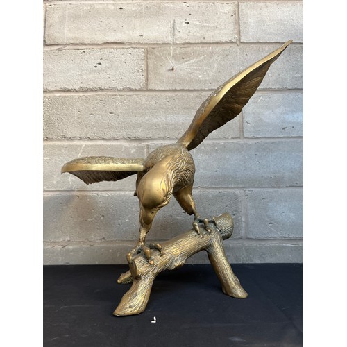 461 - Brass Eagle Standing 20” At Highest Point  Wingspan 26”