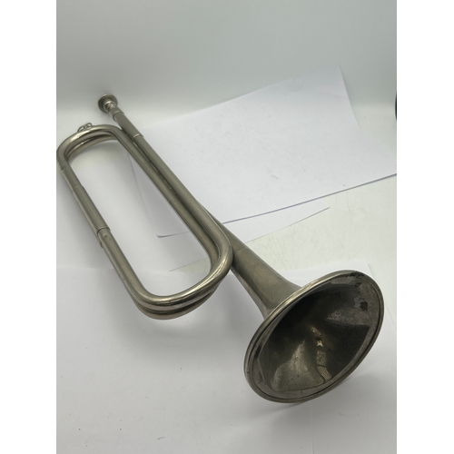 475 - Silver Plate Trumpet