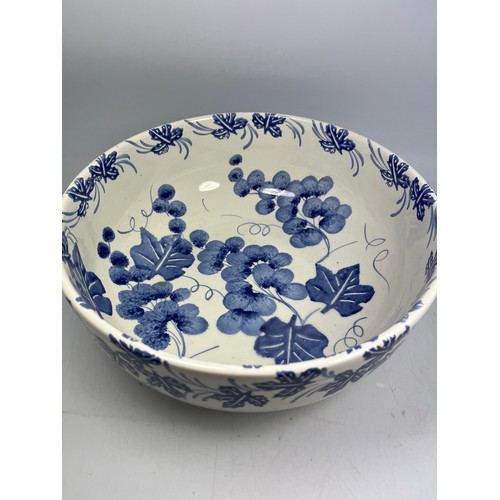 11 - Large Floral Bowl By Pier 1, 10