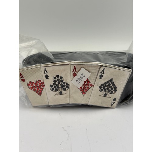 23 - Deck Of Cards Belt Buckle.