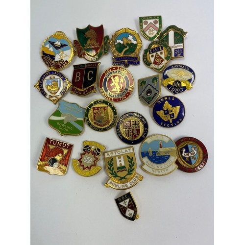 31 - Variety Of 20 Bowling Related Pin Badges.