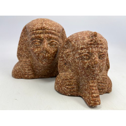 35 - Two Egyptian Busts Largest 5