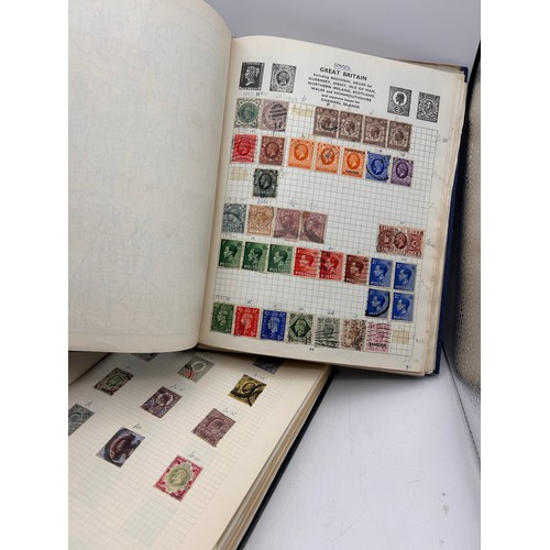 47 - Two Very Interesting Pair Of Stamp Albums , Have Been Previously Valued And Each Page Has A Value, H... 