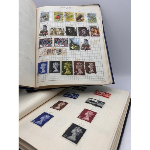 47 - Two Very Interesting Pair Of Stamp Albums , Have Been Previously Valued And Each Page Has A Value, H... 