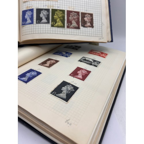 47 - Two Very Interesting Pair Of Stamp Albums , Have Been Previously Valued And Each Page Has A Value, H... 