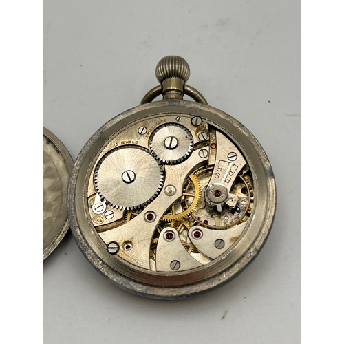 52 - WW2 Pocket Watch , Swiss Made In running Order.