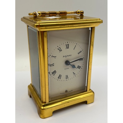 57 - Vintage Brass Bayard Carriage Clock , 5