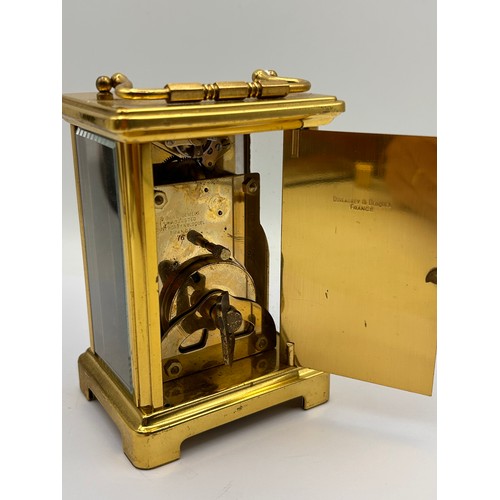 57 - Vintage Brass Bayard Carriage Clock , 5