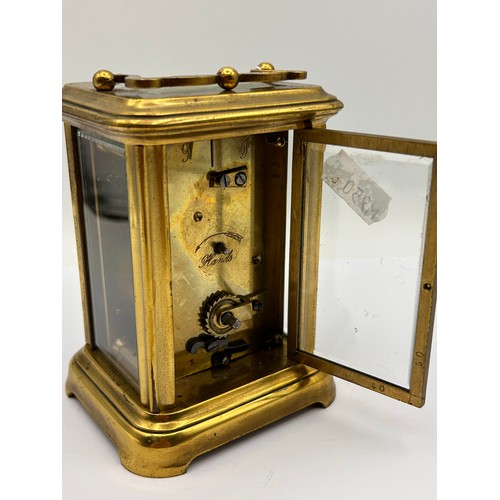 59 - Vintage Brass  Carriage Clock , 5