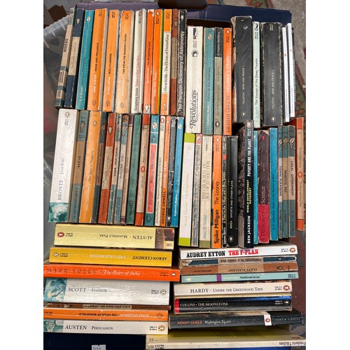 8 - Tray Of Vintage Penguin Books.