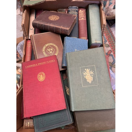 12 - Antique Hardback Books Poetry And Playbooks Dating 1800s Onwards