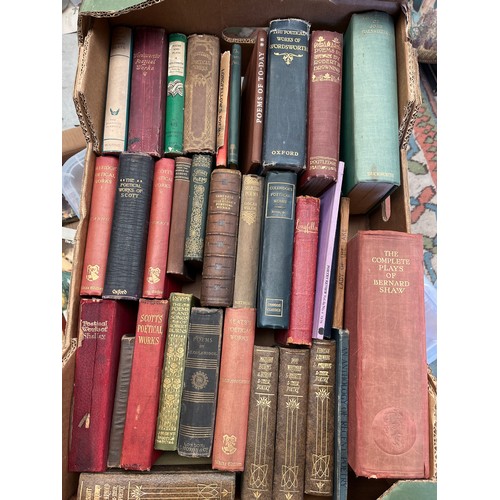 12 - Antique Hardback Books Poetry And Playbooks Dating 1800s Onwards