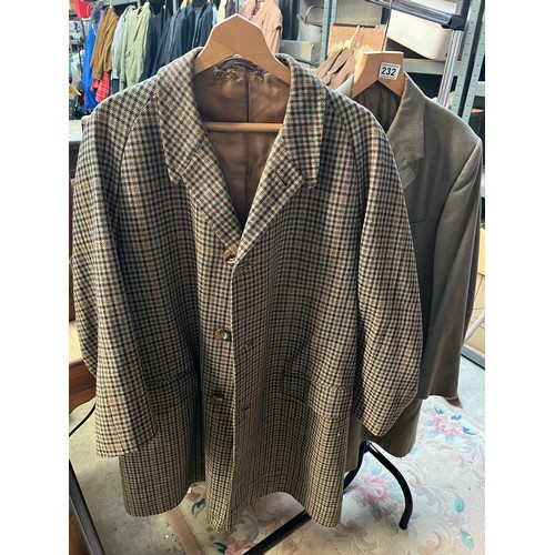 232 - Two Gents Coats One By Moss Bros Approx Size M/L.